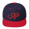 Navy & Red Logo Snapback