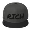 Grey & Black RICH Snapback