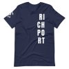 Rich Port Vertical Tee Navy Front